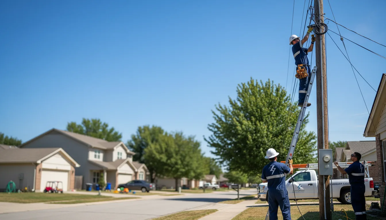 Residential electrician providing installation services in Eskridge, KS